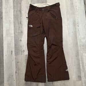 The North Face Womens S Hyvent Snow Pants Brown Bootcut Ski Snowboard Winter